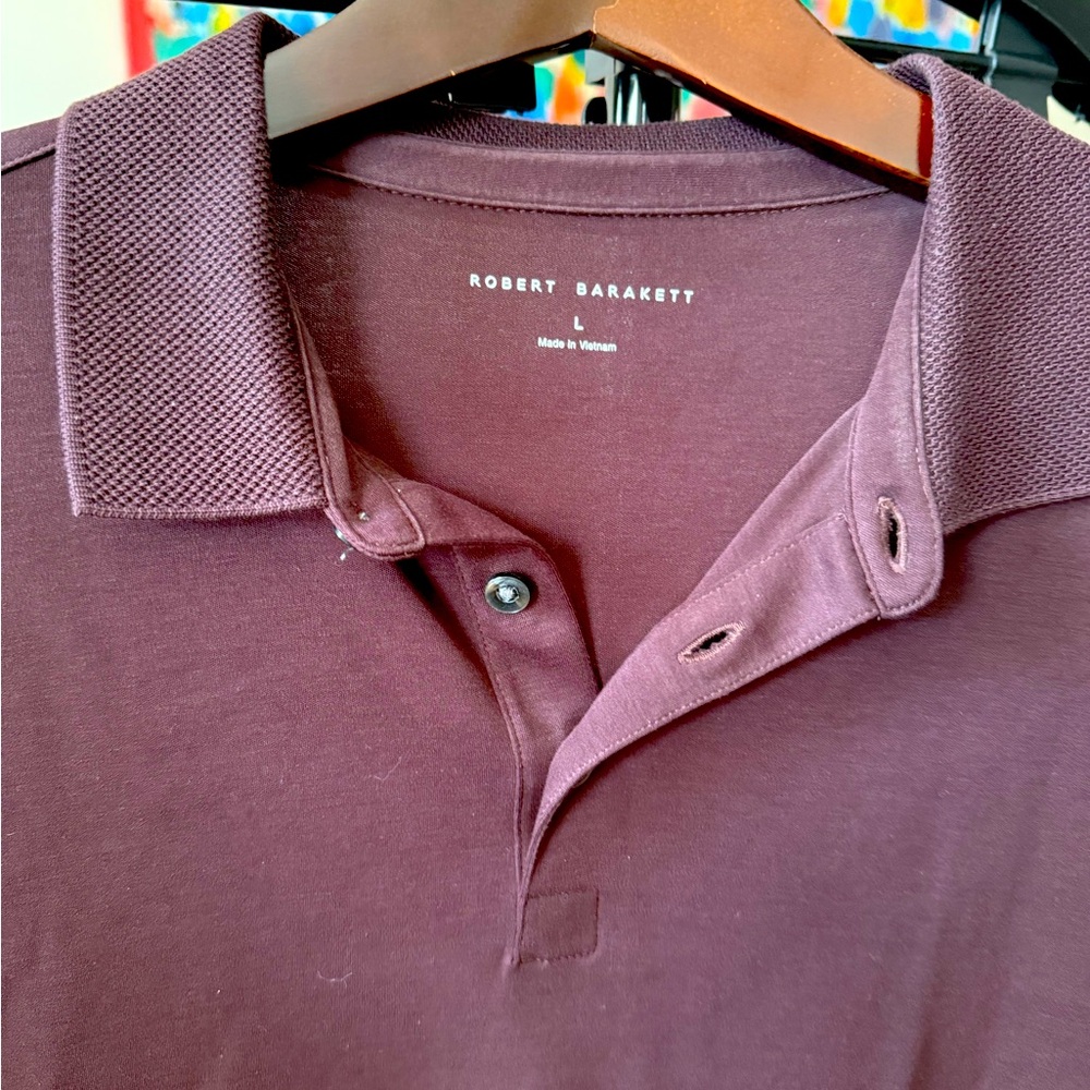 Robert Barakett long sleeve polo